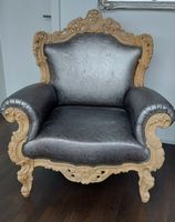 Barock Sessel/Ohrensessel, sehr bequem, braucht neuen Bezug