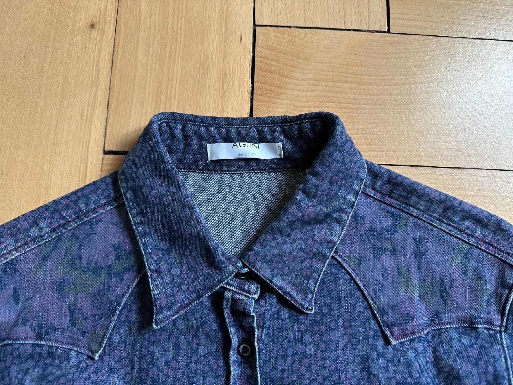 Camicette: AGLINI - Jeansbluse blau-violett 40 – Usato da Zürich venduto da Diazaio 3
