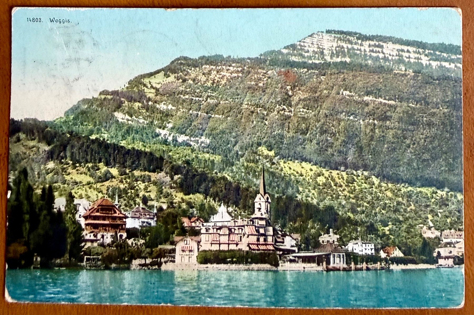 Cartoline postali: Weggis - 1909 – Usato da Lutry venduto da Ediego