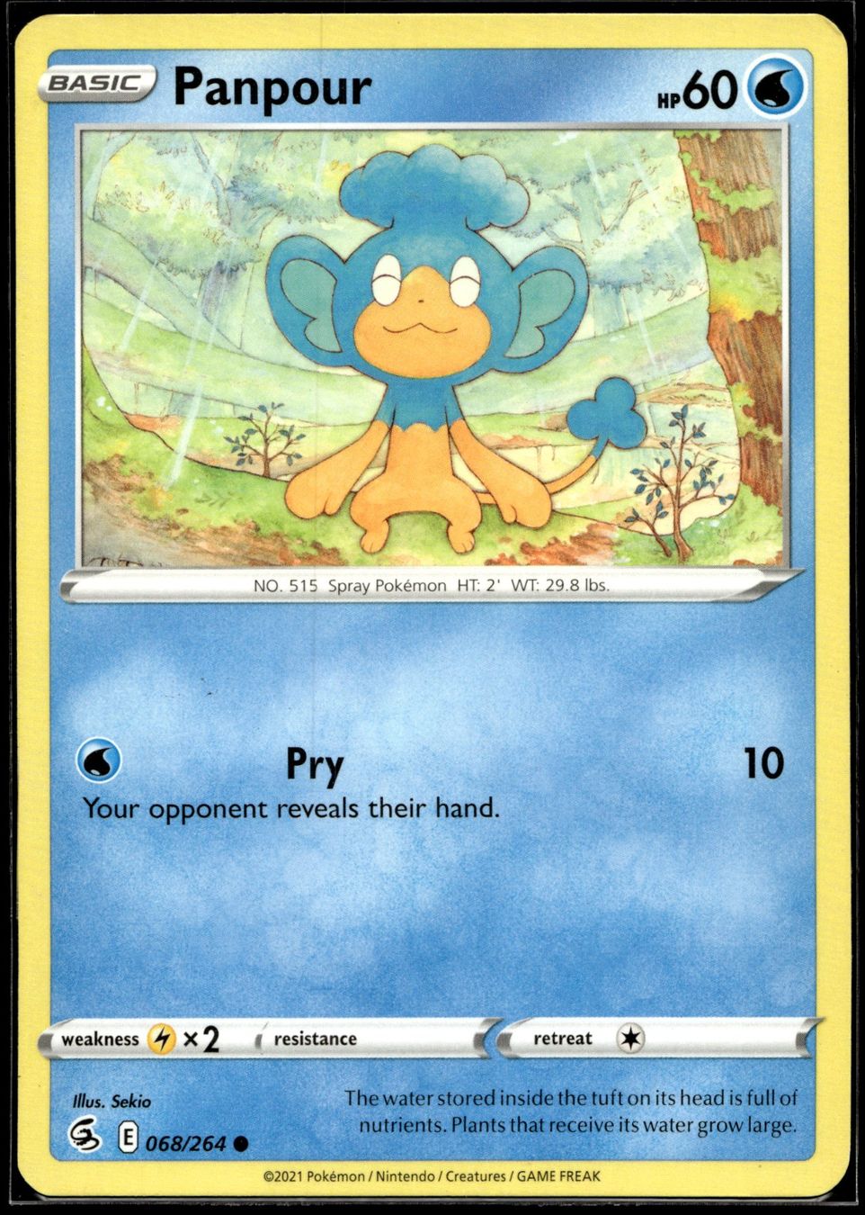 Pokémon Carte collezionabili: Panpour (FST EN 068//264) – Usato da Affoltern am Albis venduto da Chiesa_5 4