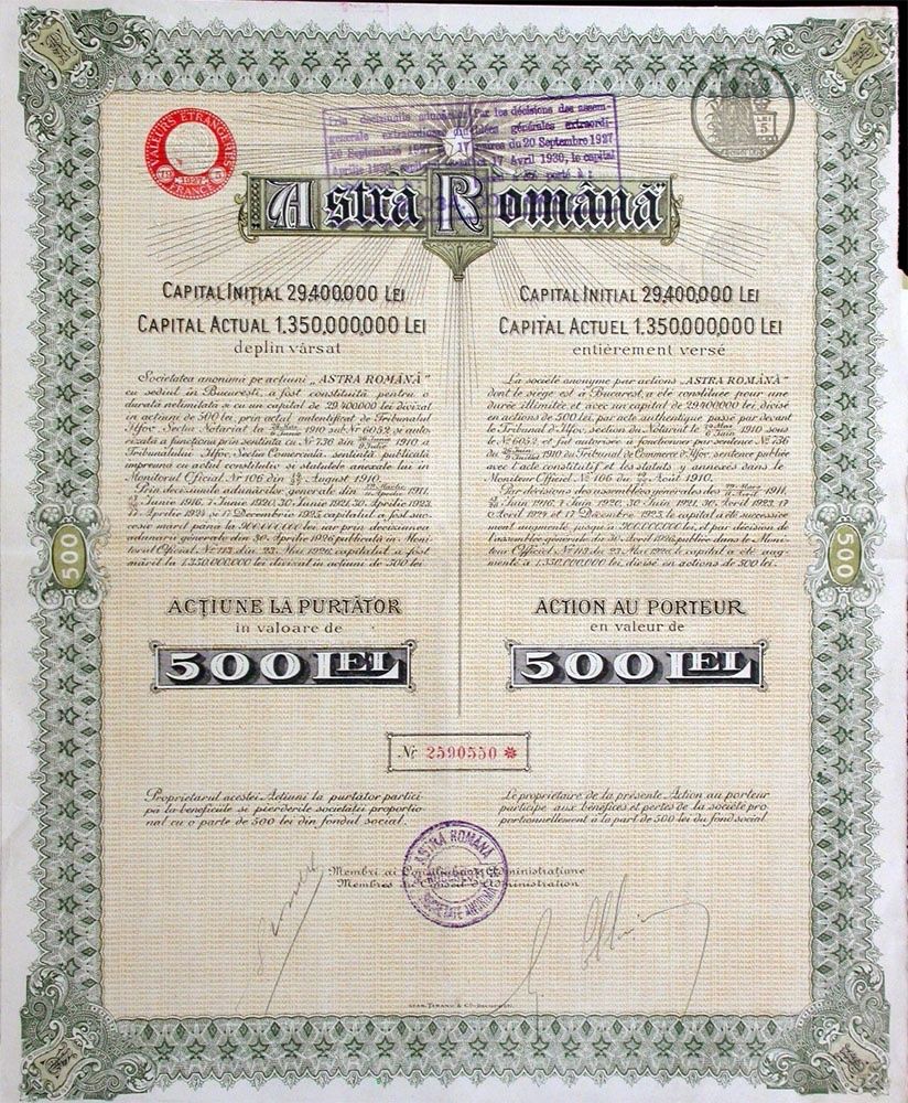 Documents: Astra Romana - 1925 – D'occasion à Solothurn par Sgasche 1