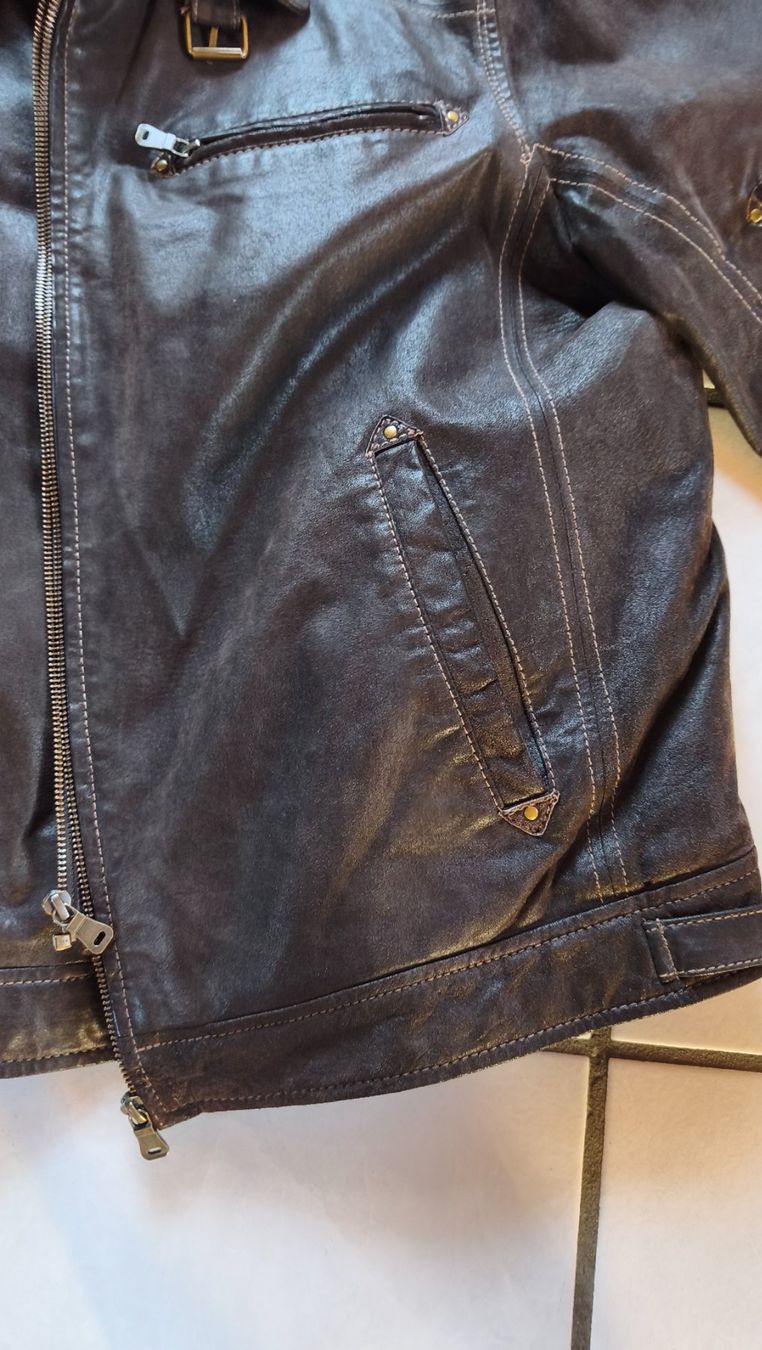 Giacche: Lederjacke P&P Projects & People braun – Usato da Nottwil venduto da 66Vespa 4
