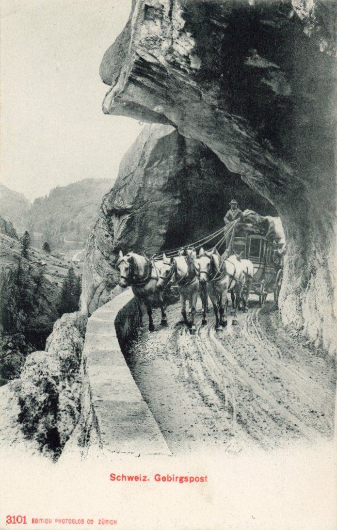 Cartoline postali: Grimsel - Strasse   BE  -   Schweizerische Gebirgspost – Usato da Brig venduto da Valcards54