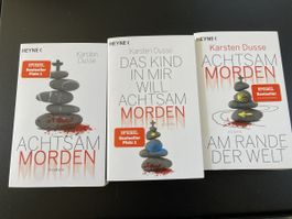 Karsten Dusse 3 Bücher Achtsam Morden Serie