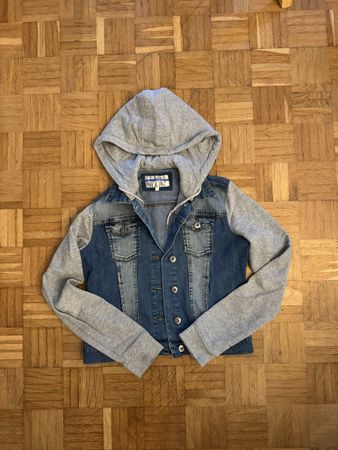 Jeansjacke mit Kapuze PIAZZA ITALIA Grösse S guter Zustand