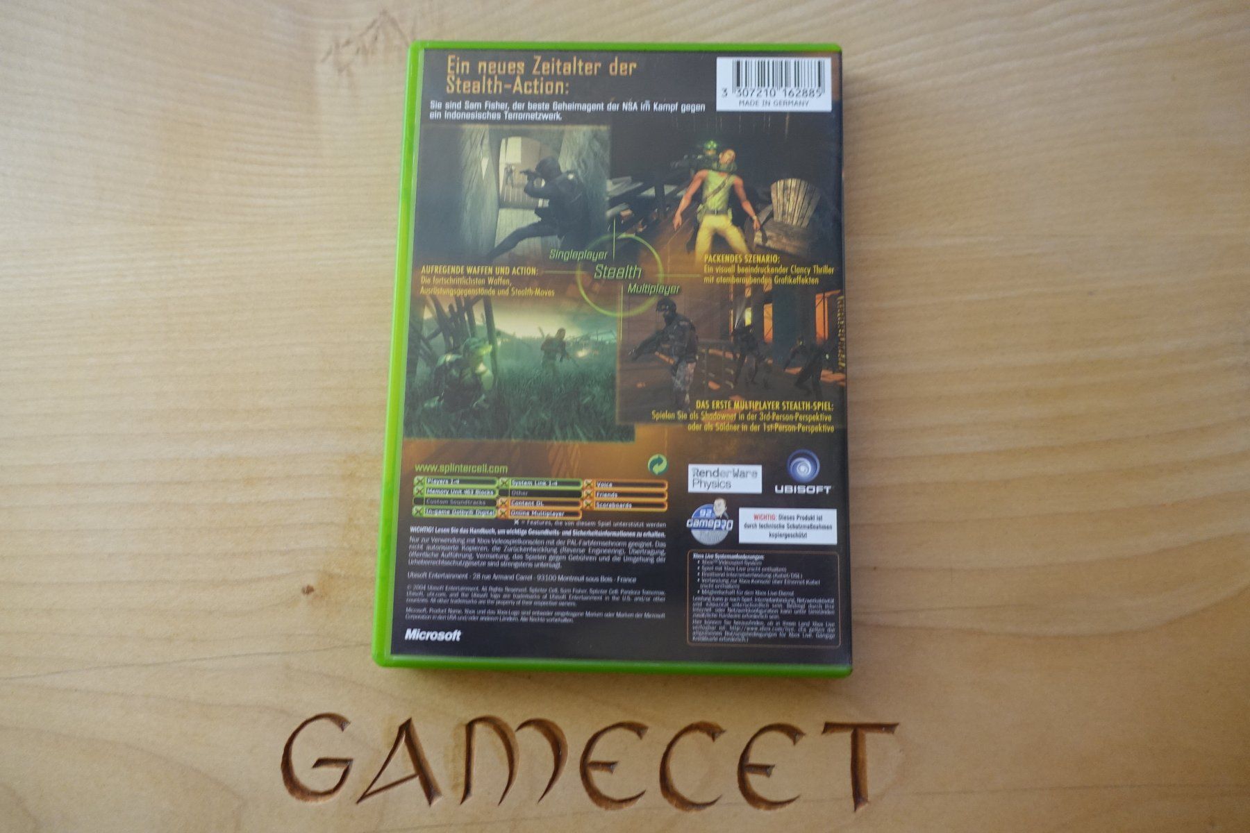 Microsoft Jeux: Tom Clancy's Splinter Cell Pandora Tomorrow – D'occasion à Steinach par Gamecet 2