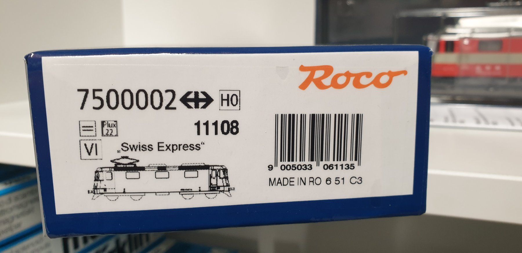 Roco Modellini di ferrovie: Roco SBB Re4/4 Swiss Express 7500002 H0/DC – Nuovo e nell'imballaggio originale da Neuenhof venduto da ludovicco 1