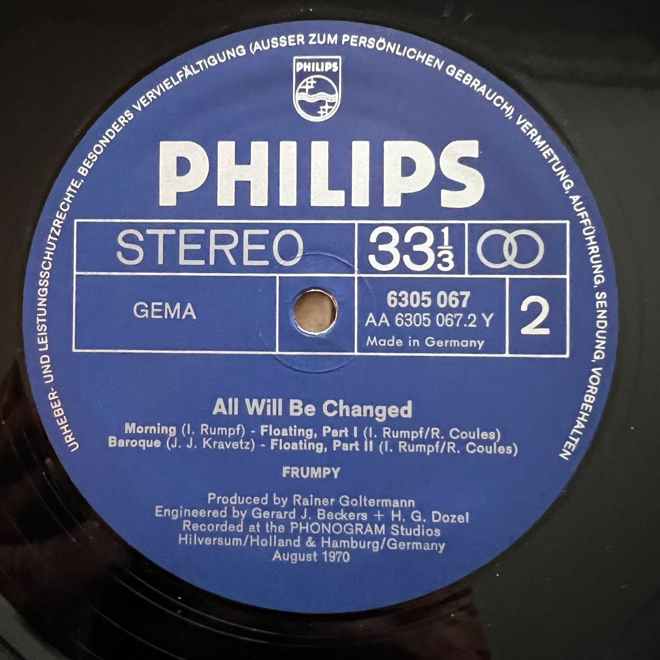 Dischi in vinile: Frumpy - All Will Be Changed / 1. D-Press. 1970 - Very nice – Usato da Gais venduto da soundcave57 2