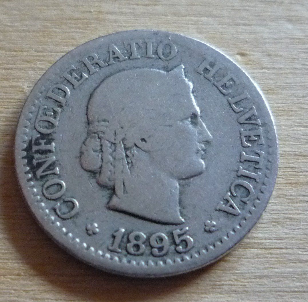 Toutes les monnaies: 10 Rappen 1895 – D'occasion à Rieden SG par Sammelfreund