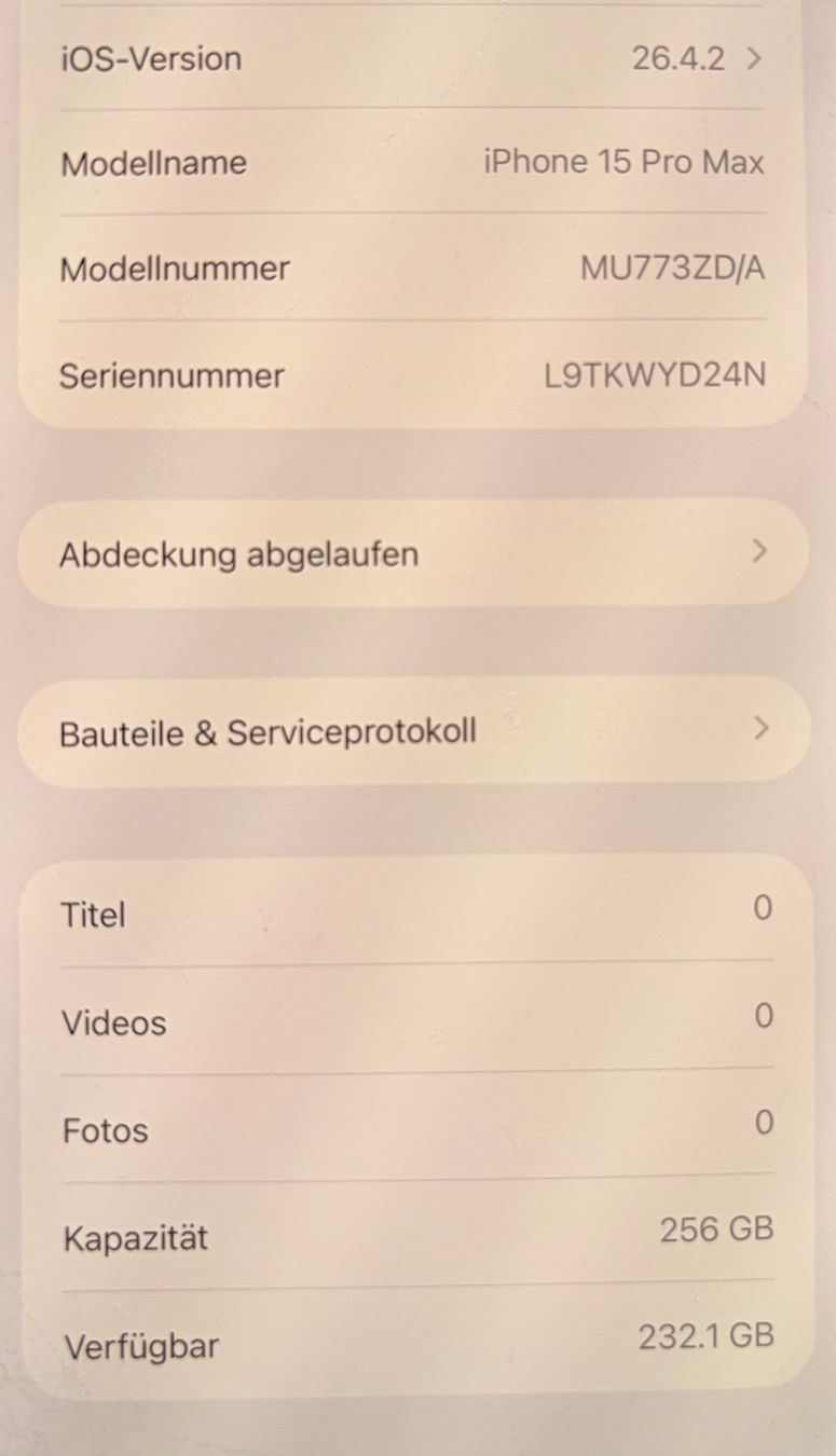 Apple Telefoni cellulari / Smartphones: iPhone 15 Pro Max, 256GB, Akku 78% – Usato da Wolfhausen venduto da vins_zh 4