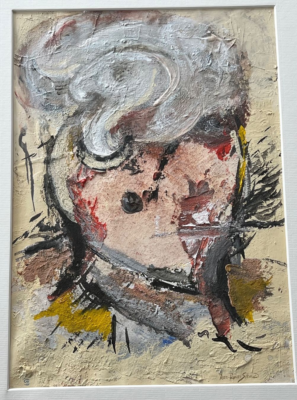 Gemälde: Jean-Pierre Schmid Mischtechnik Gemälde im Echtgoldrahmen 84 – Gebraucht aus Adliswil von buch_und_kunst 3