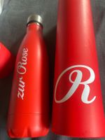 TRINKFLASCHE *R - zur Rose* Metall Isolierflasche NEU/OVP