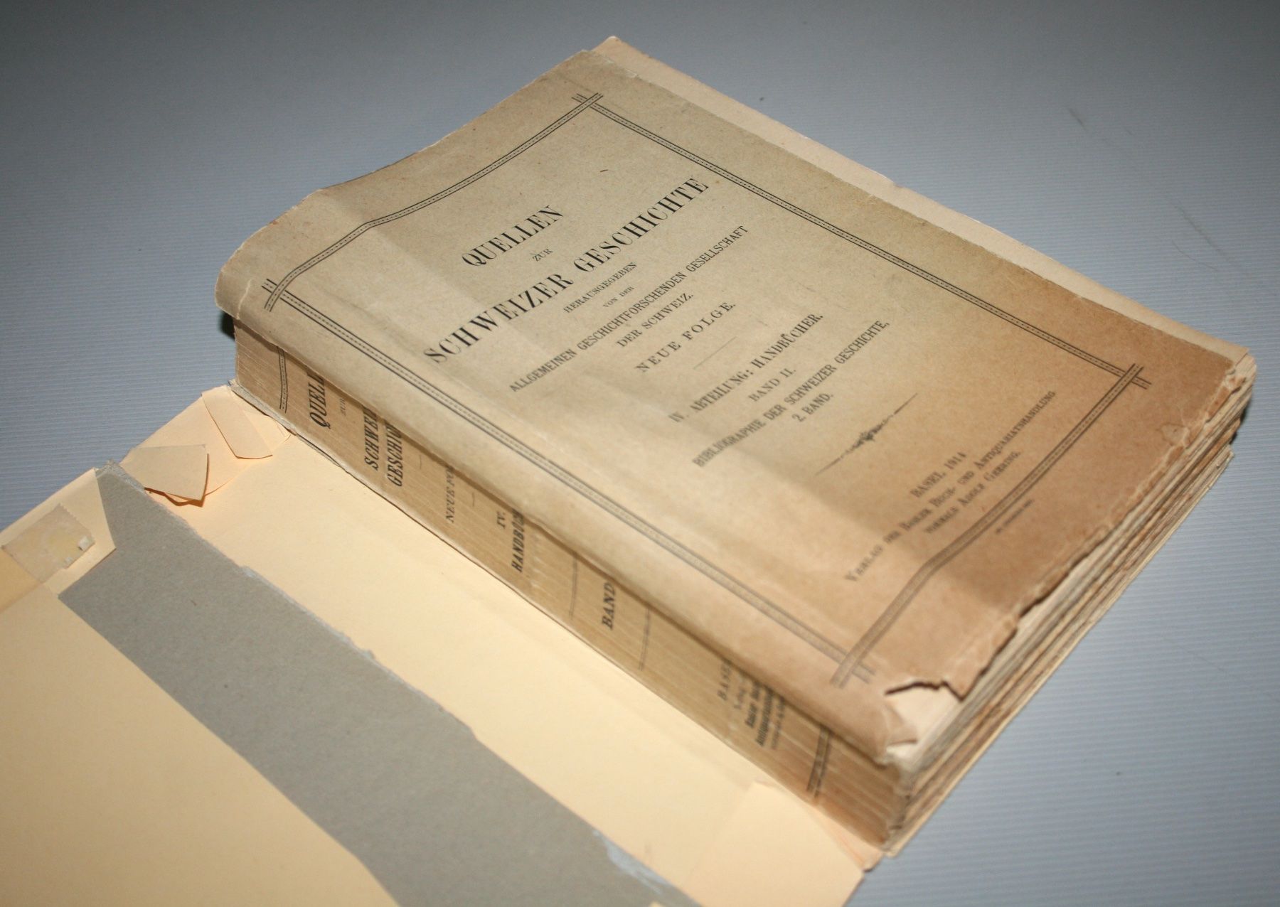 Libri: H. BARTH: Bibliographie der Schweizer Geschichte, 2. Bd 1914 – Usato da Schaffhausen venduto da Kartenprofi 5