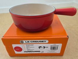Original Le Creuset Gusseisen für Käsefondue, rot