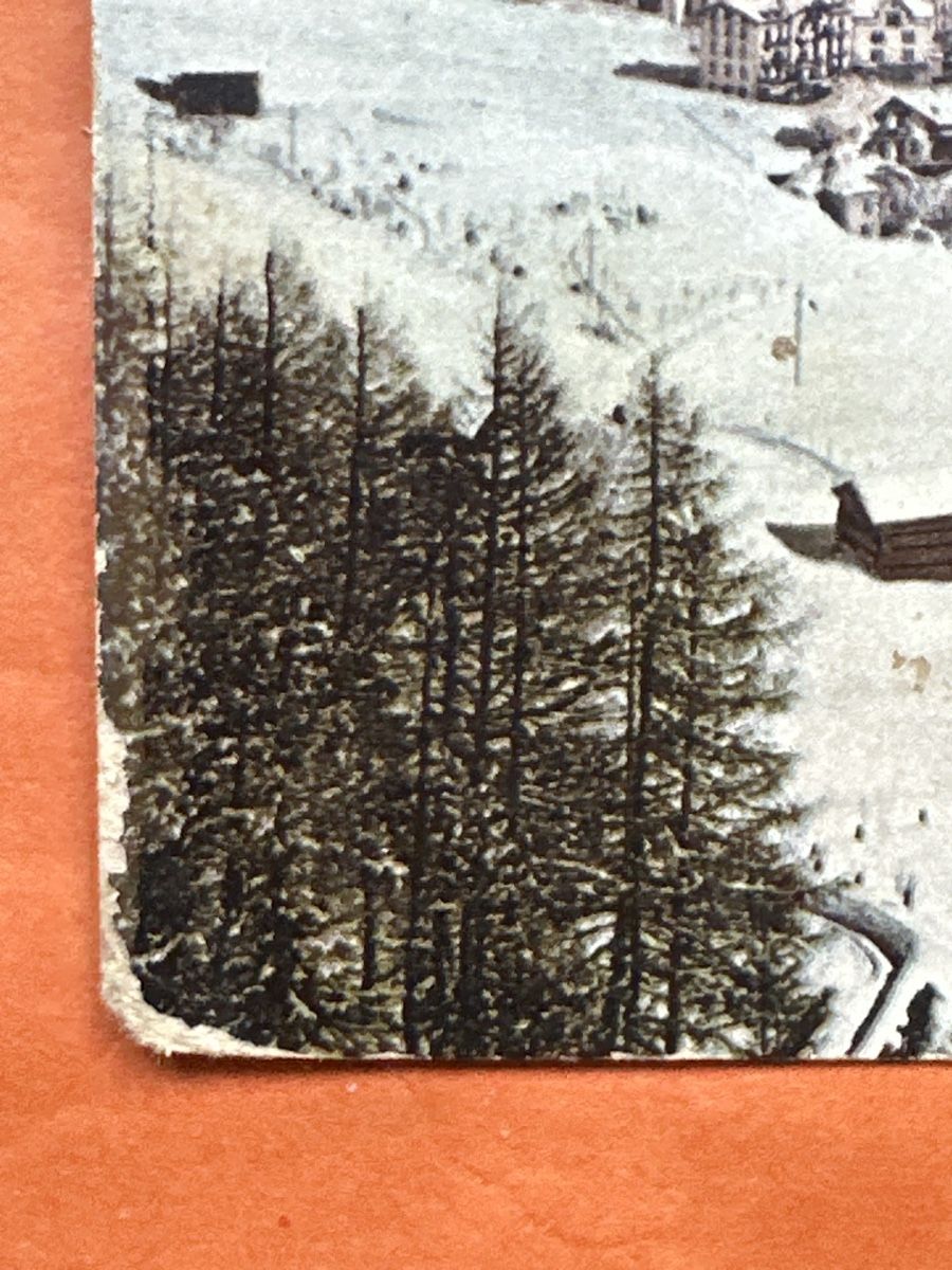 Ansichtskarten:  1911 Davos Platz mit Seehorn – Defekt aus Zürich von Chaeffeler 2