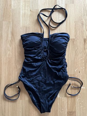Schwarzer Bandeau Badeanzug, neuwertig