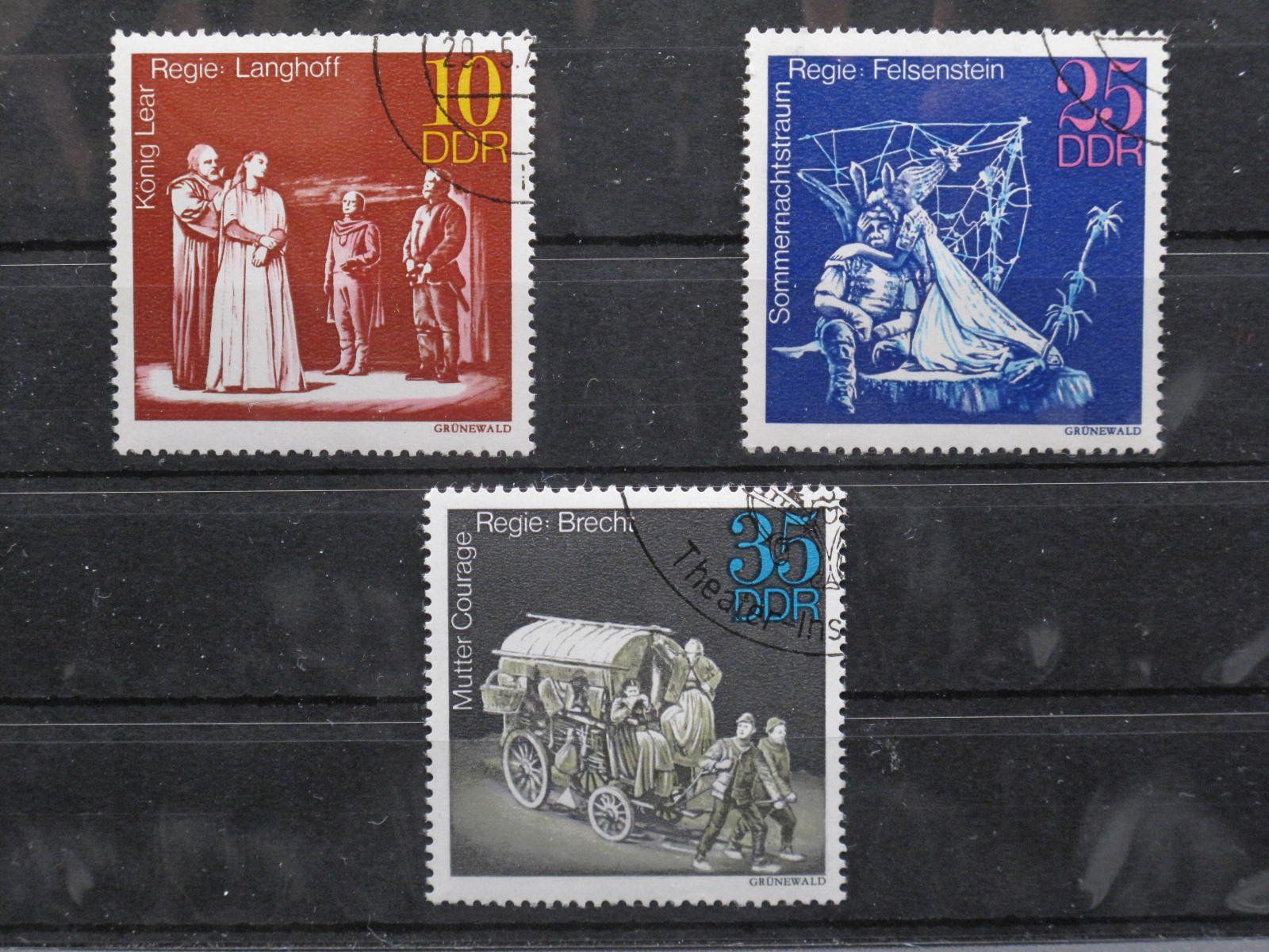 Tutti i francobolli: DDR 1973 Theaterinszenierungen gest. – Usato da Wil SG venduto da fva01