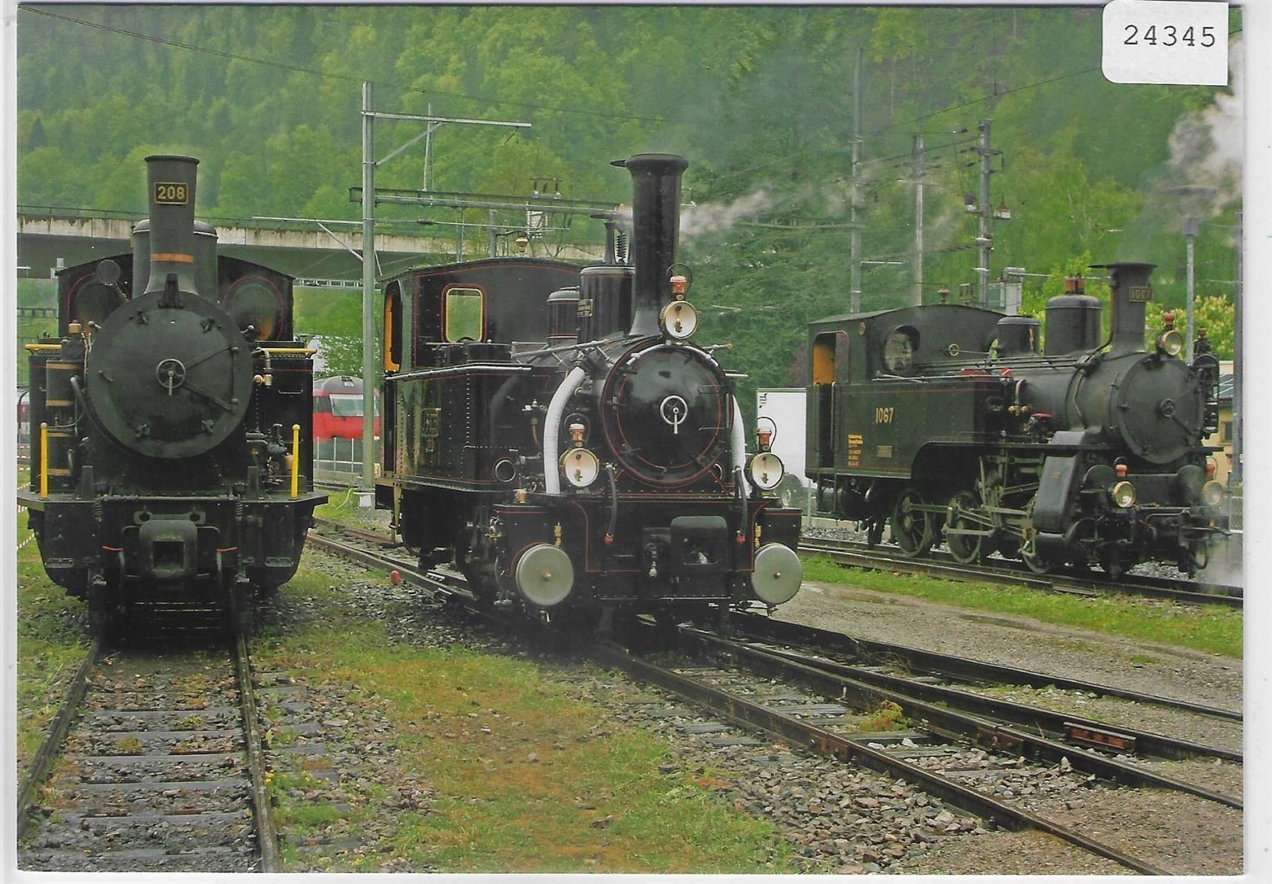 Cartes postales: Ballenberg-Dampfbahn Brienz - 3 Lok – Antique à Ettingen par Kartenplanet 1