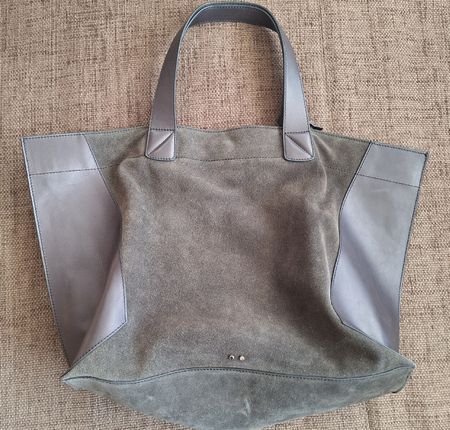 Ledertasche Wildleder Shopper gross. NEU
