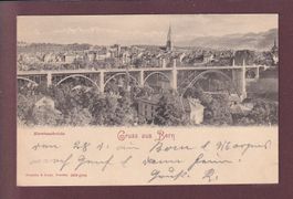 Gruss aus BERN - Kornhausbrücke - 1900