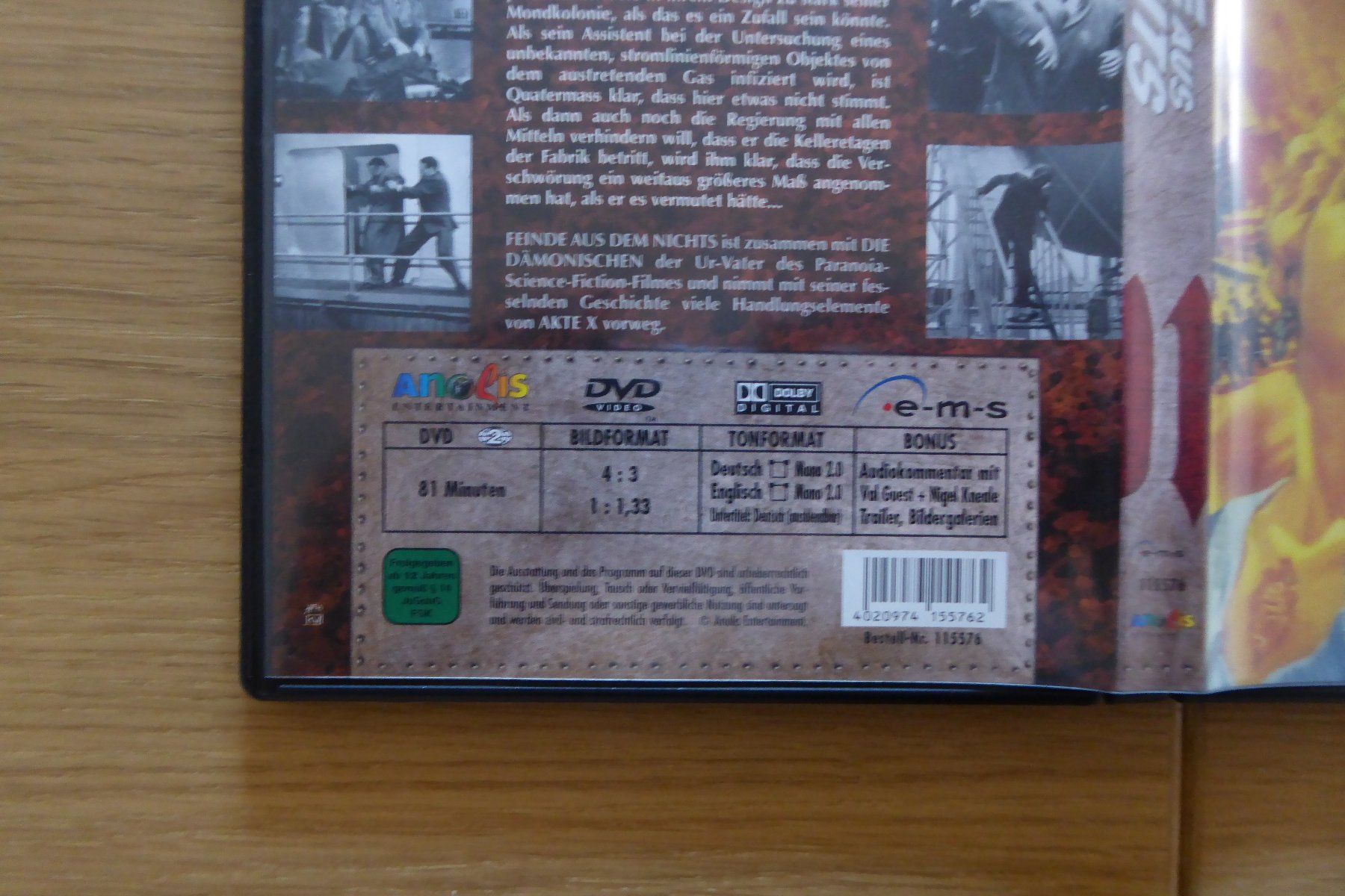 Alle DVDs: DVD Hammer Studios Feinde aus dem nichts Quatermass 2 – Gebraucht aus Allschwil von Summelsarium 2
