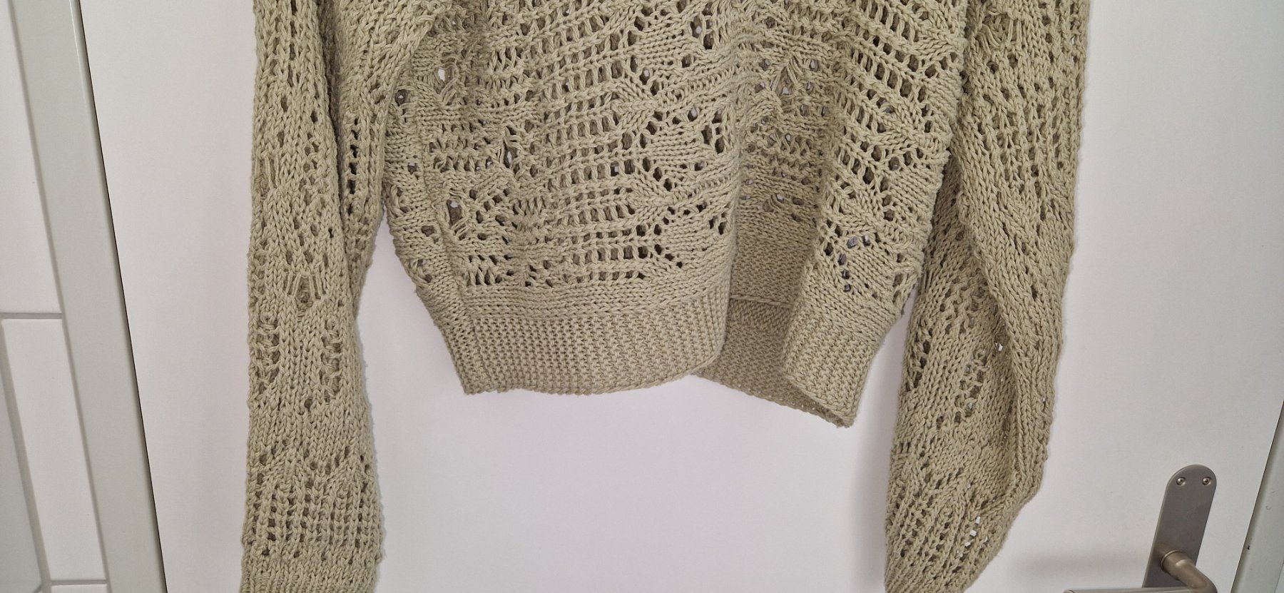 Zara Maglioni & Felpe: Zara Strickpullover mit Lochmuster olivgrün - Gr. M – Nuovo (secondo la descrizione) da Kollbrunn venduto da Bobibau 2