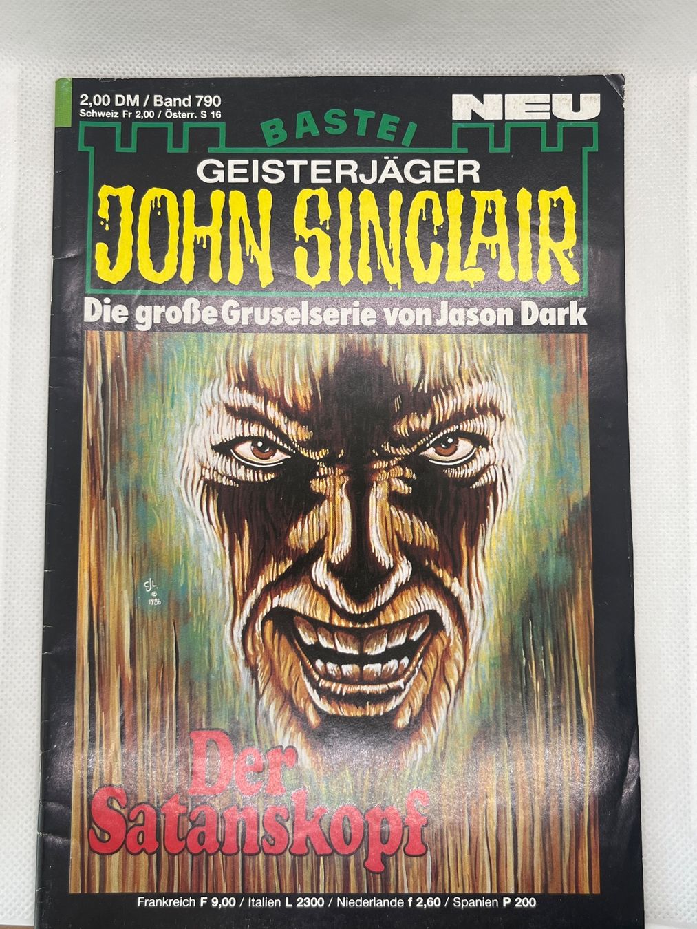Bücher: John Sinclair Band 790 "Der Satanskopf" - 1. Auflage – Gebraucht aus Hinterkappelen von Kim1992