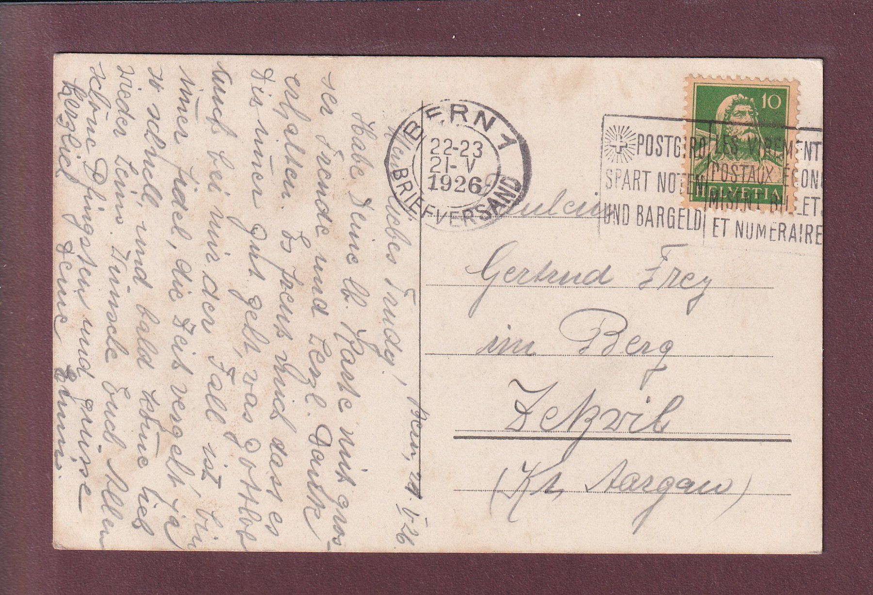 Cartes postales: BERN - Erlachdenkmal - 1926 – D'occasion à Pully par nicecards 1