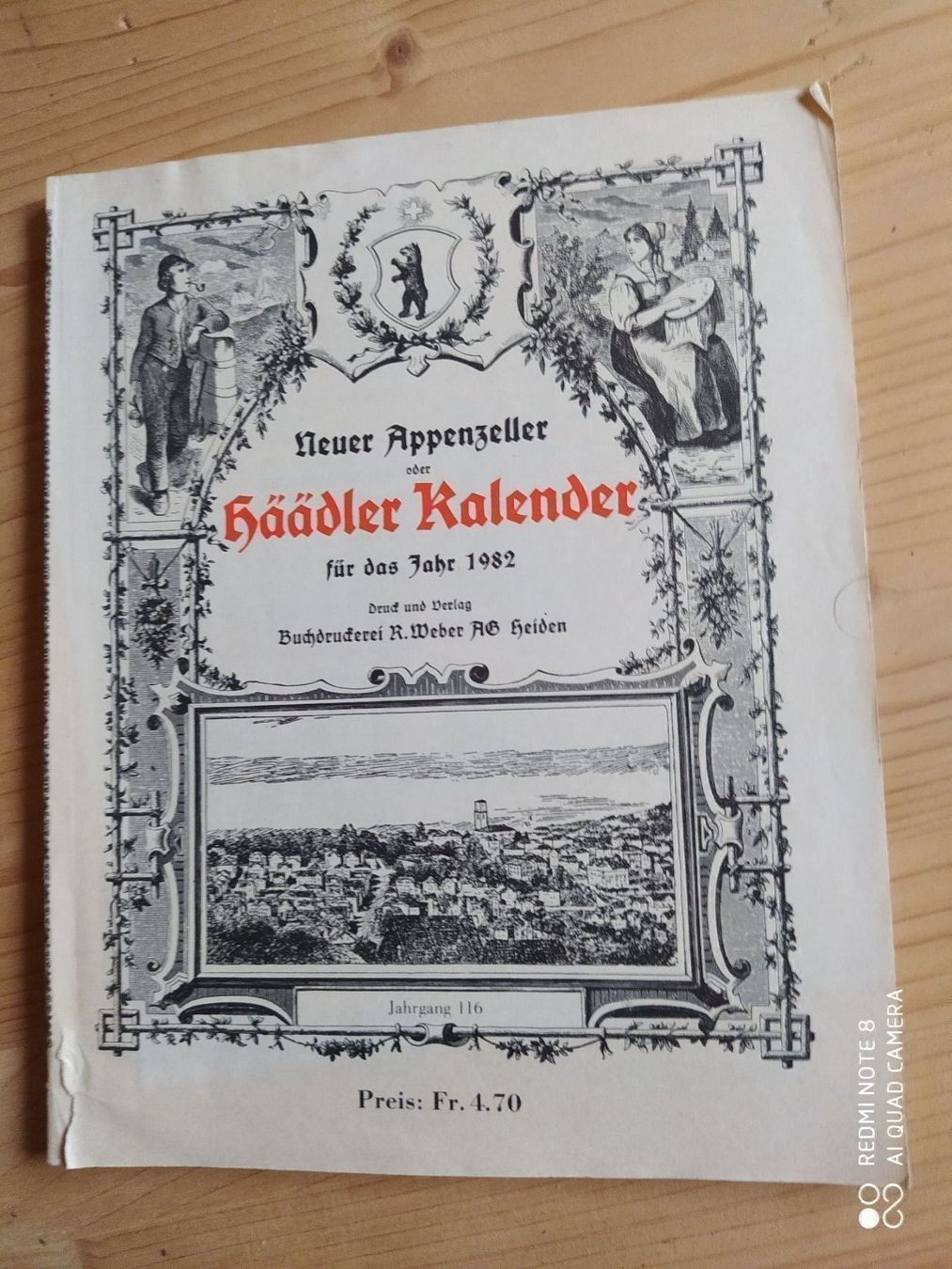 Calendari: Appenzeller Häädler Kalender – Usato da Appenzell-Steinegg venduto da lichs
