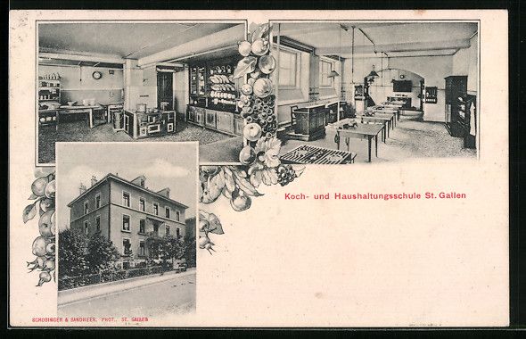 Cartes postales: St. Gallen, Koch- und Haushaltungsschule – D'occasion à Berlin par bartko-reher