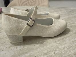 Mädchenschuhe Glitzer Weiss Grösse 31 gebraucht