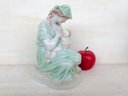 Herend Porzellan Ungarn Stillende Mutter Frau Vintage