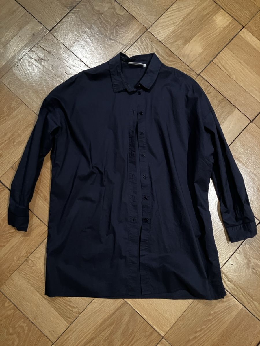Camicette: Blaue lange Hemdbluse S von minimum – Nuovo (secondo la descrizione) da Zürich venduto da ysk_xn8c
