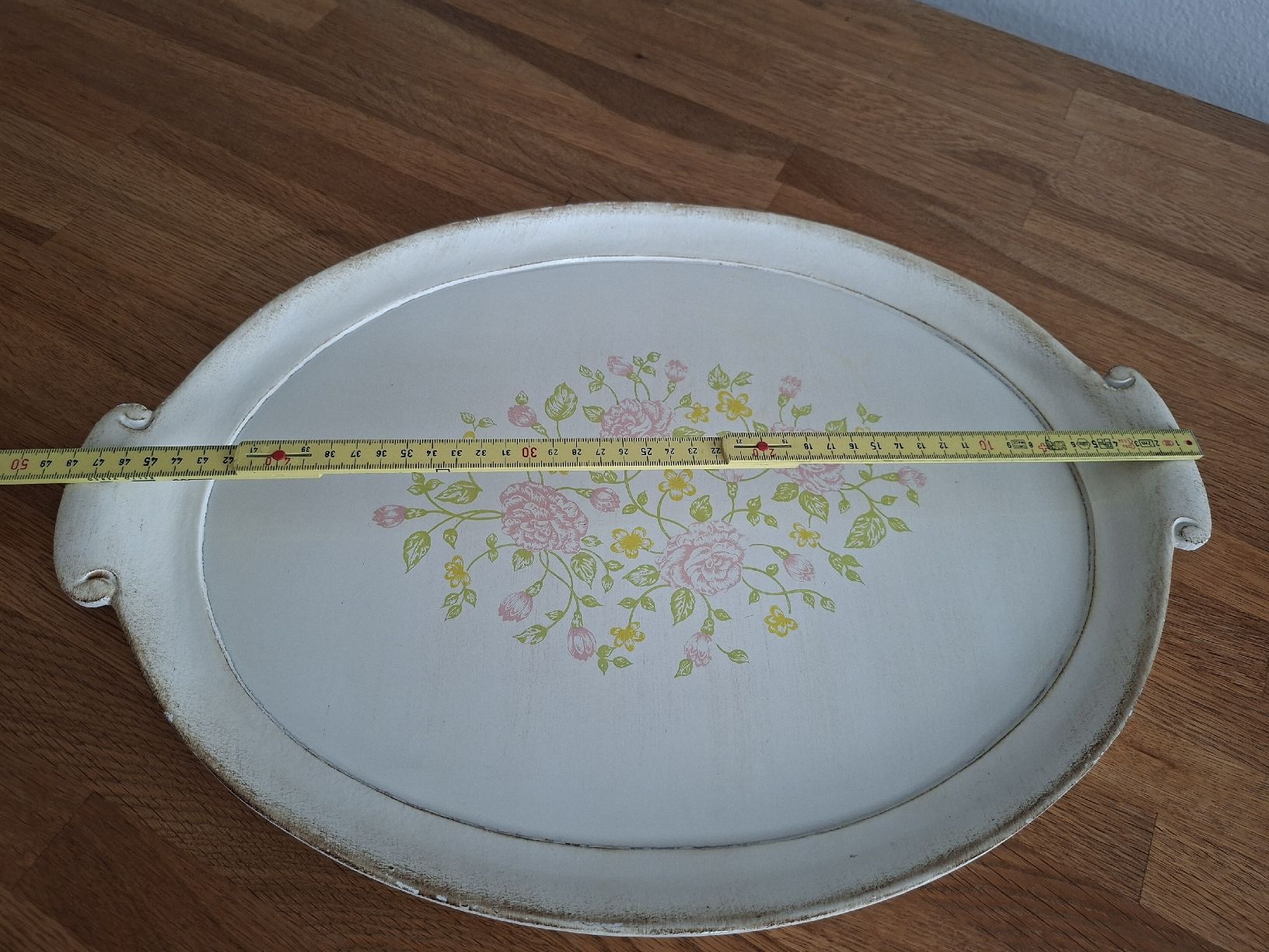 Piatti di portata: Vintage Serviertablett mit Blumenmuster, Shabby Chic – Usato da Bern venduto da Olgas_Welt 3
