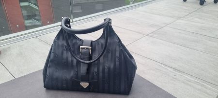 Maison Mollerus Handtasche, Leder, Schwarz