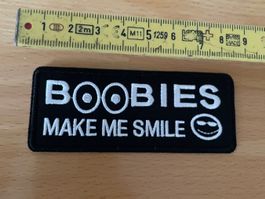 Boobies Make Me Smile Patch Sticker Aufnäher 511