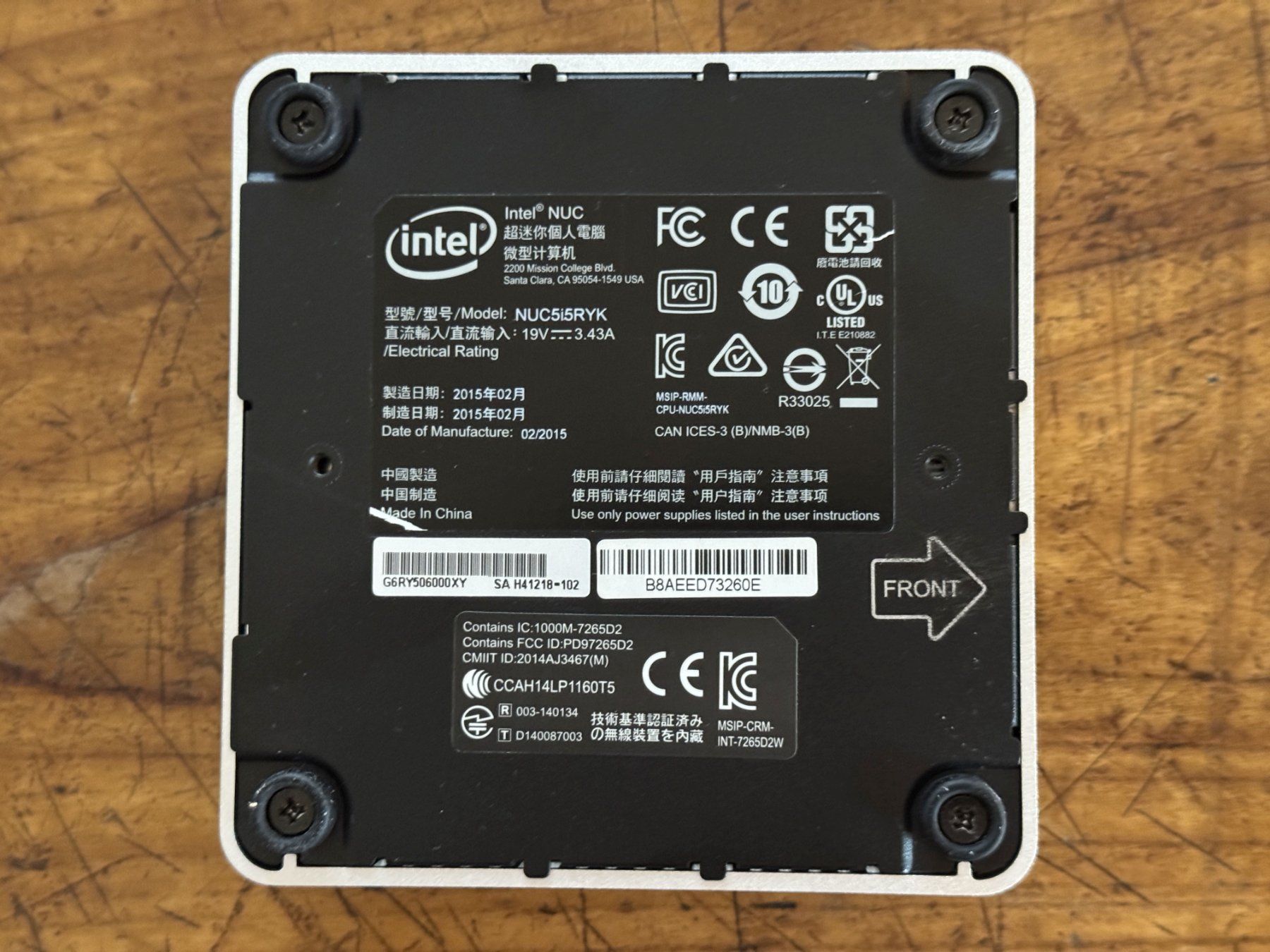Intel PC: Intel NUC NUC5i5RYK Mini PC Core i5 inkl. Windows 10 Pro – Usato da Baden venduto da agglo1 4