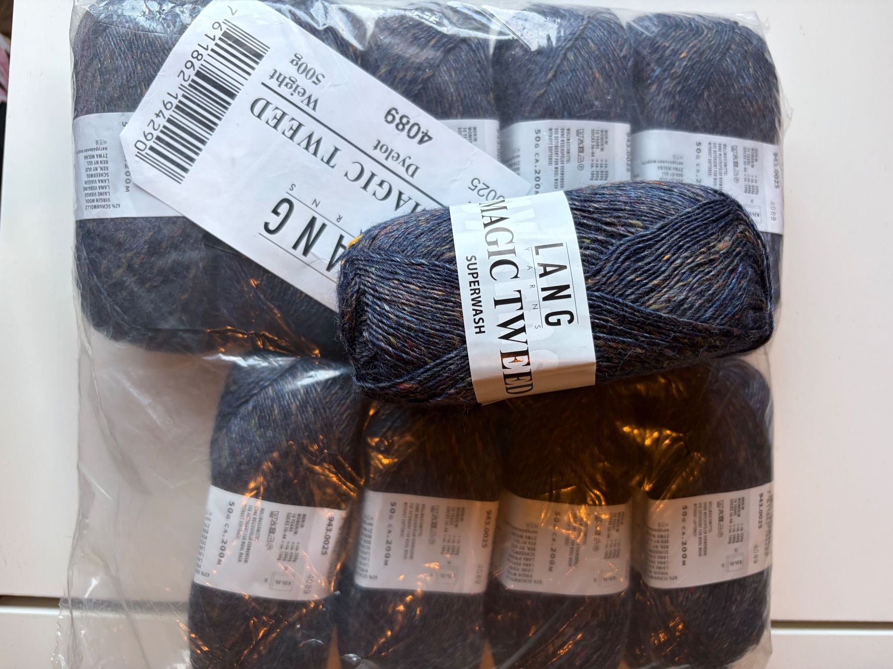 Lang Yarns Wolle: 10 Knäuel Magic Tweed Langyarns – Neu und originalverpackt aus Büsserach von bor_s88m