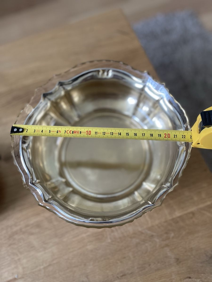 Ciotole: Versilberte Schale, Kristall, 20cm – Usato da Bern venduto da roa80 2