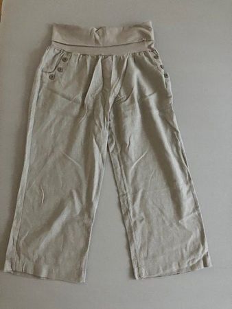 Pantalon d'été léger 7/8  et stylé - Taille S Chicorée
