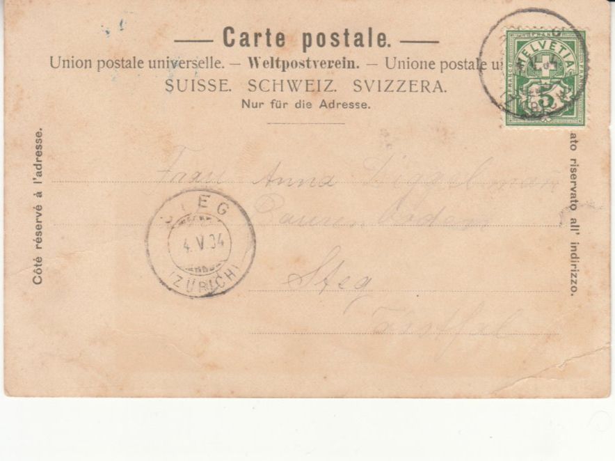 Cartoline postali: Thusis 1904 – Usato da Bürglen TG venduto da StampGraf 1