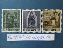 FL 1958 Nr. 318-320 gestempelt