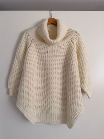 Farina Opoku - Damen Rollkragen Pullover Creme Grösse S