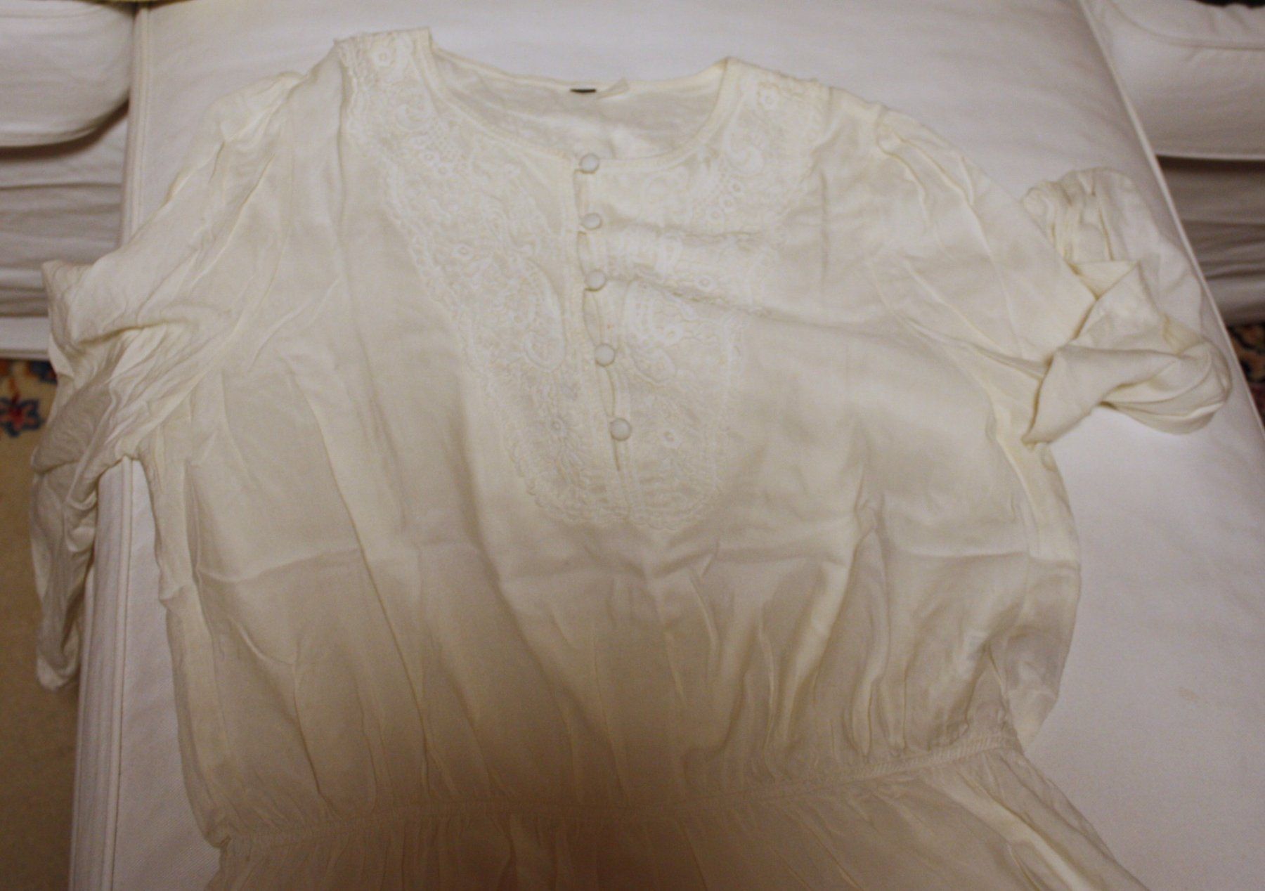 Camicette: Bluse naturweiss Gr. M – Usato da Flüelen venduto da Diversicum-Vintage 6