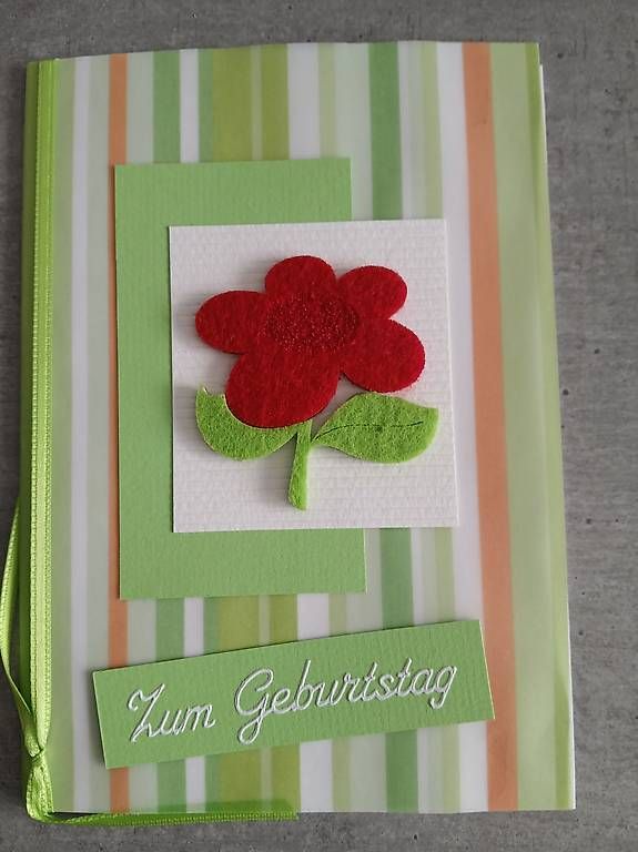 Cartoline: Glückwunschkarte Blume – Usato da Flawil venduto da August023