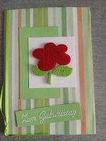 Glückwunschkarte Blume