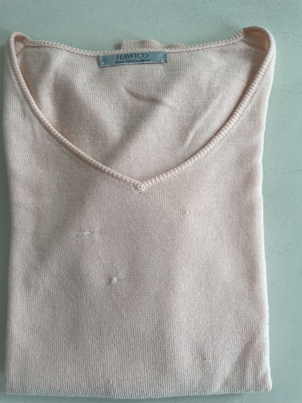 Pullover & Sweatshirts: Pullover HAWICO 100% Extra fine Merino Wool - Silk Cashmere – Gebraucht aus Minusio von Pink222 1