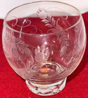 Weiss / Rotwein Glas Sonnenblume aus Kristallglas