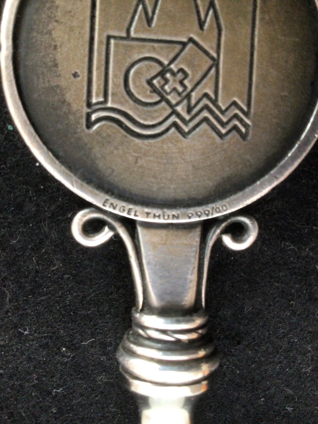 Altro materiale per ufficio: BRIEFÖFFNER EIDG.SCHÜTZENFEST THUN 1995 999er SILBER – Usato da Interlaken venduto da wie_o-nid25 3