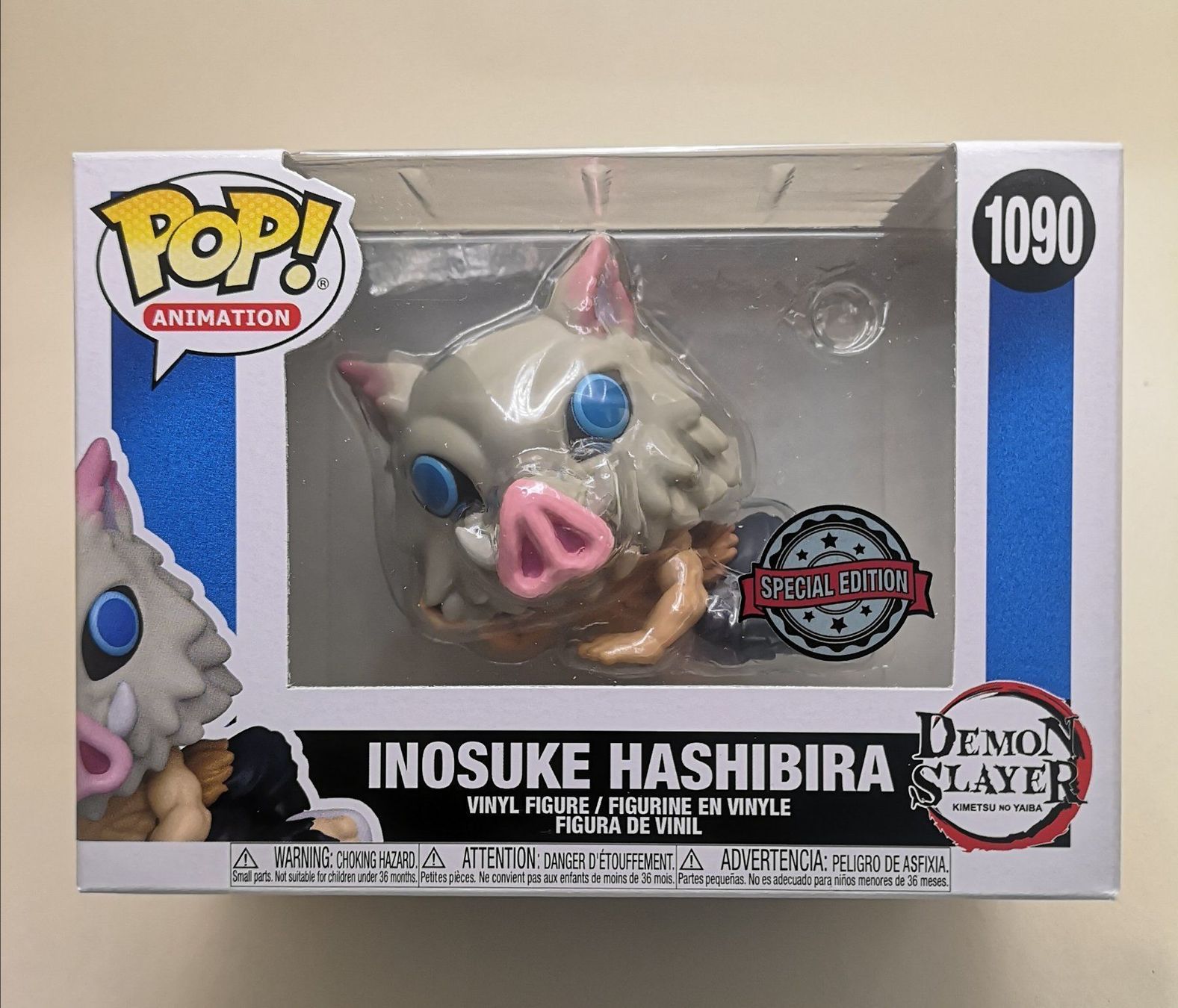 Funko Statuette: Funko Pop Inosuke Hashibira #1090 – Nuovo e nell'imballaggio originale da Riehen venduto da _TheCollectorShop_